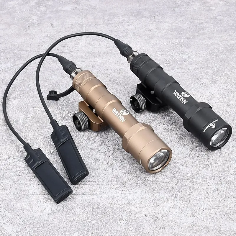 WDASN M600 M600B Tactical Powerful Flashlight LED Hunting Weapon Scout Light Fit 20mm Pcatinny Rail Rifle Airsoft Accessories