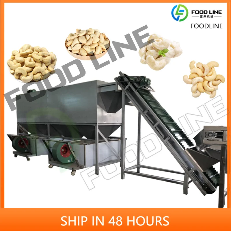 Customize Fully Automatic Cashew Nut Processing Line Large Capacity Cashew Nut Shelling Peeling Machine