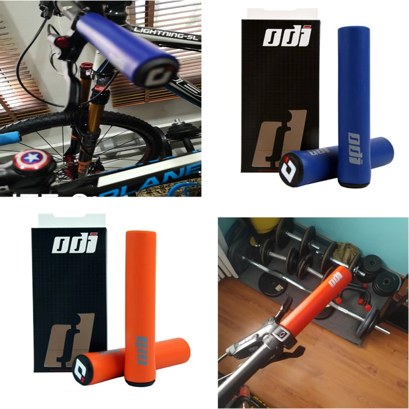 2PCS ODI Bicycle Grips MTB Handlebar Grips Mountain Folding Bike Anti-Slip Grip Silicone Colorful MTB Road Cycling Bikes Parts