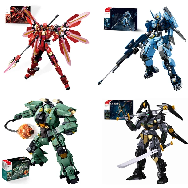 

Строительные блоки серии Mecha, классические доспехи, творческий робот, модель воина, кирпичи, украшение для рабочего стола, игрушки для детей, праздничные подарки