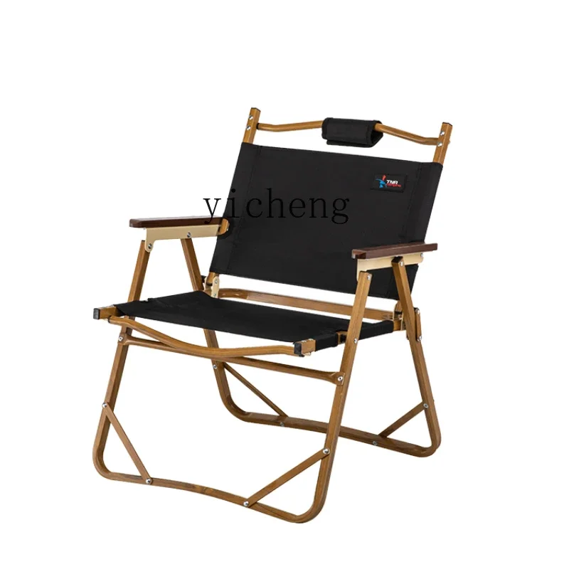 YZ  Outdoor Fishing Folding Moon Chair Camping Leisure Beach Director Kermit Seal Portable Chair