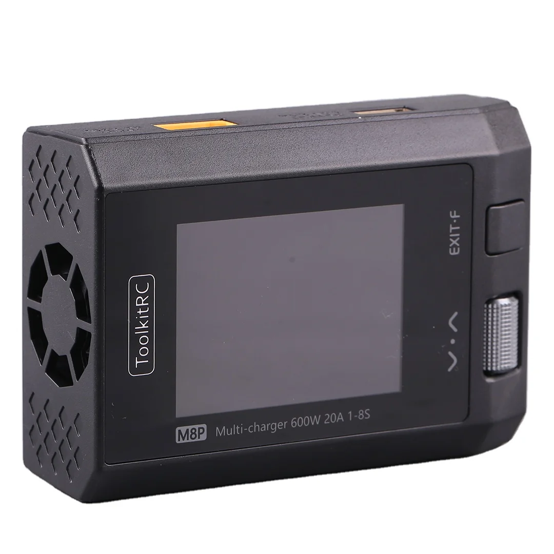ToolkitRC M8P Charger with an increase in accuracy power of 600W 20A 5V 1-8S Multifunctional signal testing M8S upgraded