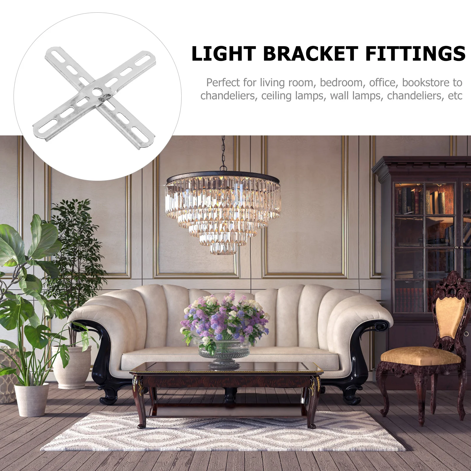 

4 pcs Cross Mounting For Chandelier Fixture Parts Ceiling Lamp Support Bracket Chandelier Mounting Bracket