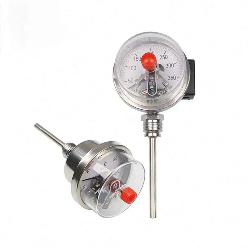 Low Price Hot Sales  Industrial Universal Every Angle Bimetal Thermometer Temperature Gauge E Type Thermocouple Plastic OEM IP65
