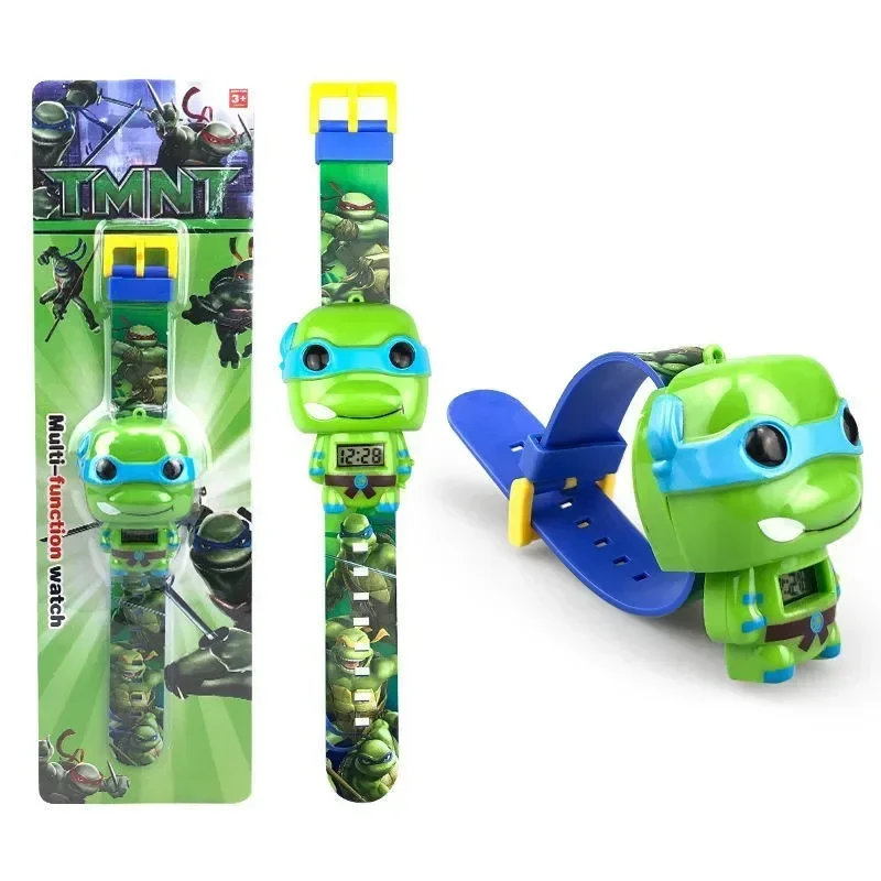 Ninja Turtles TMNT Kid Cartoon Cool Watch Toy 3D Watches Birthday Gift Electronic Watches Toy Watch Clock Children Xmas Gift New