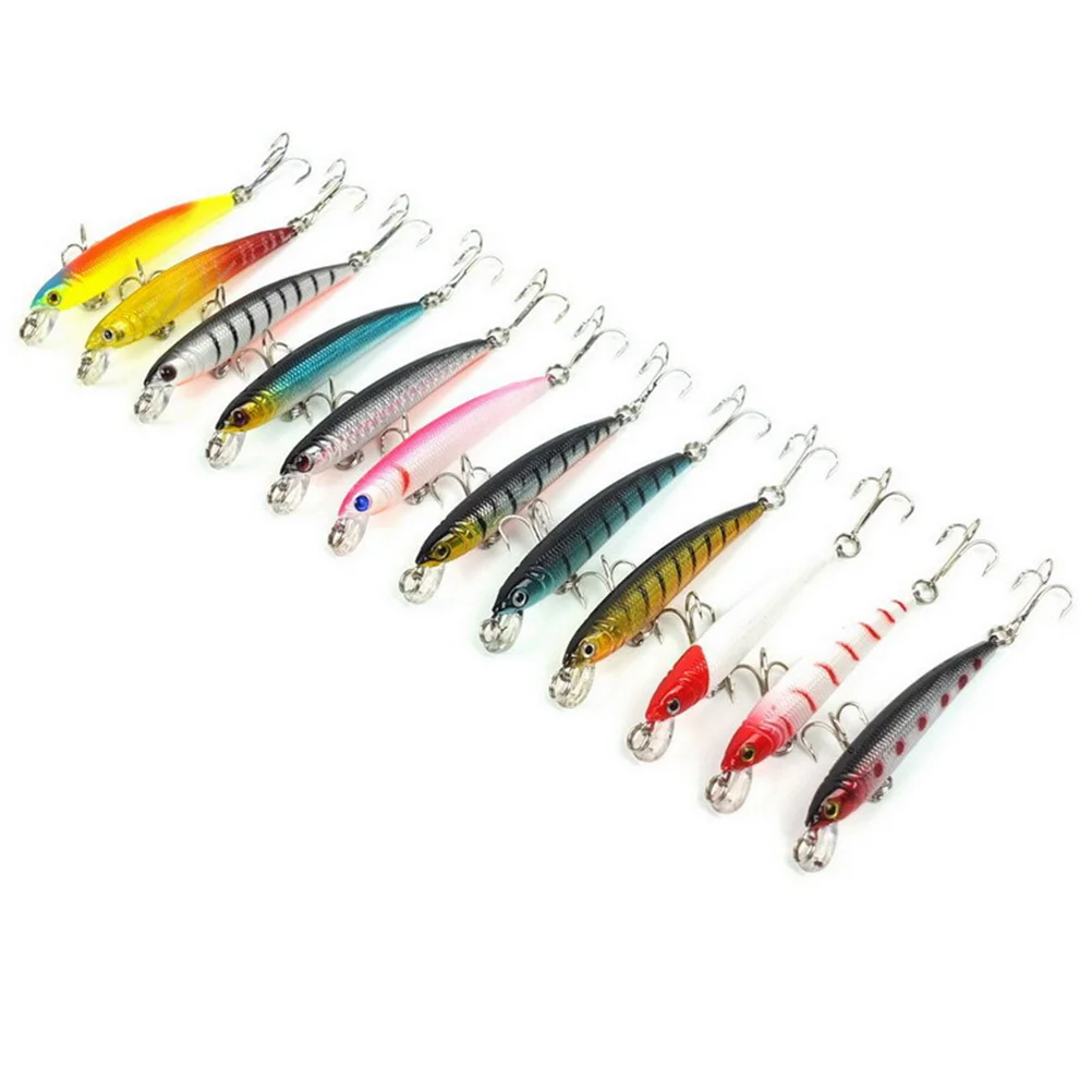 12pcs 75cm 56g Fishing Lure Artificial Baits 3D Fish Eye Lures Fake Bait (Assorted Colors)