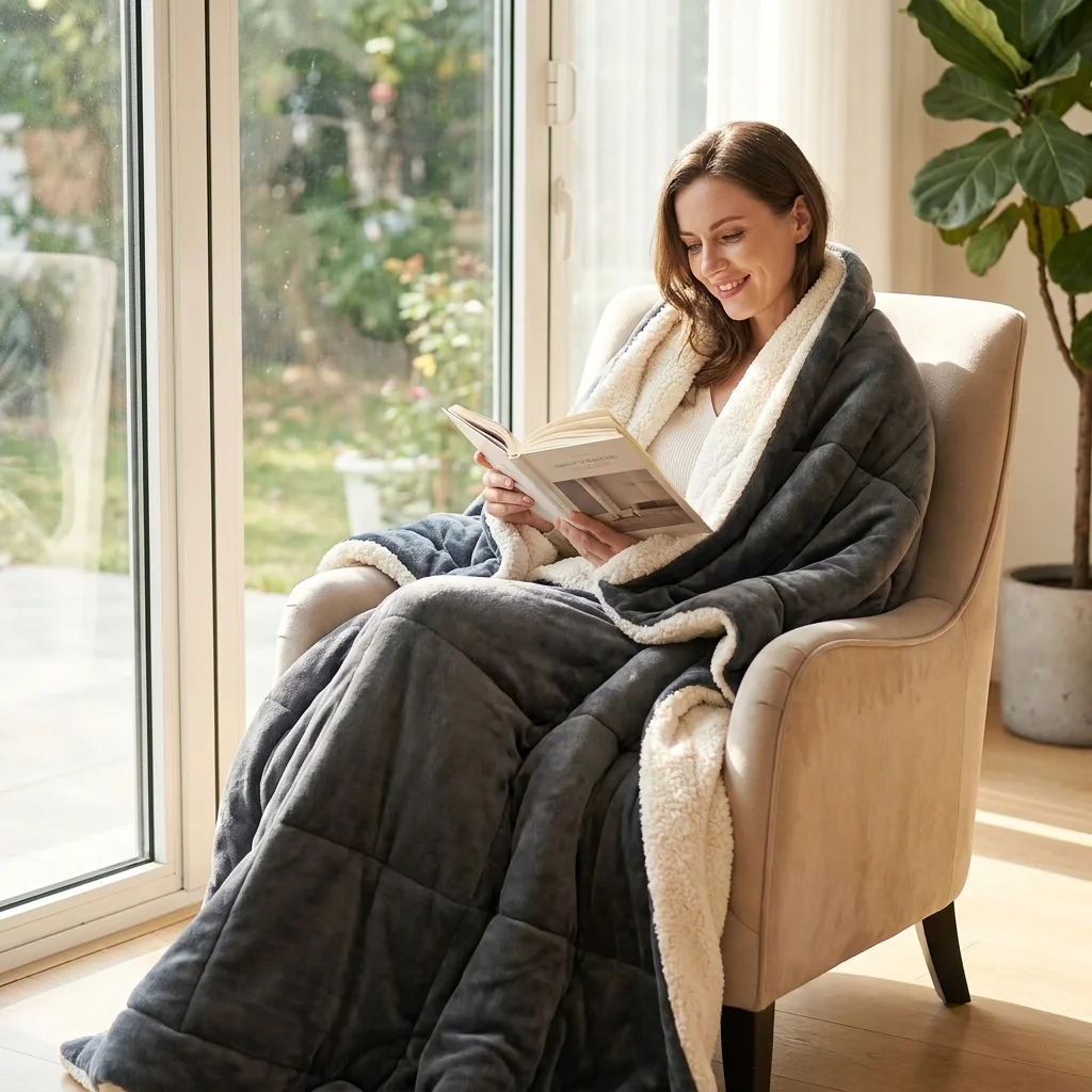 All Sizes Available - Twin/Full/Queen/King Fuzzy Blanket  Thick Warm Cozy Blanket for Bed  Home  Dorm  or Guest Room