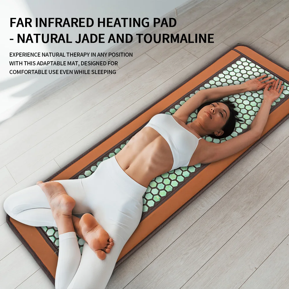 50*150CM Folding Porable Infrared Jade Health Mattress Control of Trace Element Infrared Heating Mattress Health Physiotherapy