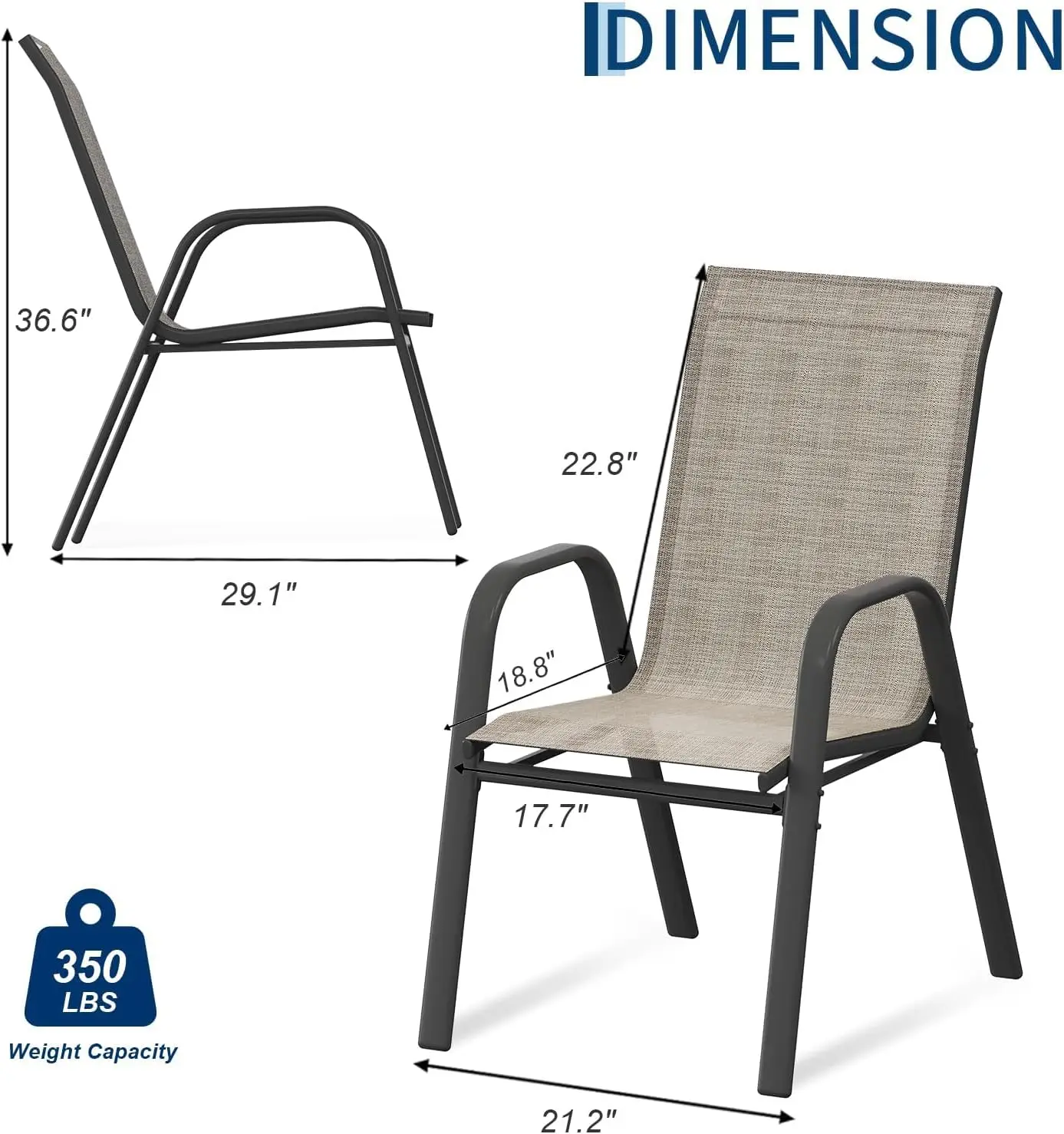 Juego de 4 sillas de comedor p - Outdoor Furniture Metal Chairs reseña y precio