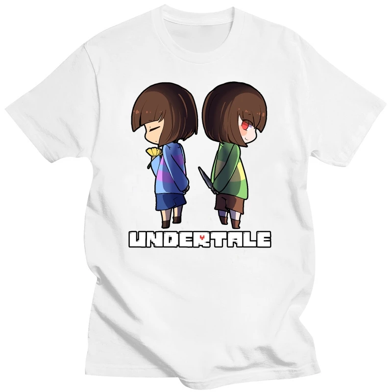 Undertale t-shirt kids Chara Frisk Men and women shirt clothing unisex t-shirt cotton black t-shirt birthday gift