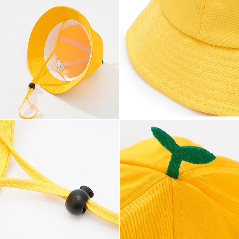 Custom Summer Kids Sun Bucket For Girls Boys Outdoor Panama Kindergarten Preschools Activity Printing Logo Free Bucket Caps Hats