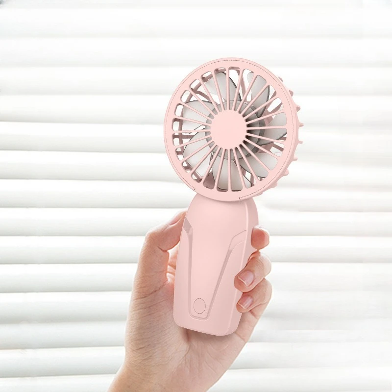 ‌ مروحة صغيرة محمولة مع 3 سرعات USB قابلة لإعادة الشحن، مروحة مكتب محمولة للسفر، مبرد شخصي هادئ للتخييم الصيفي