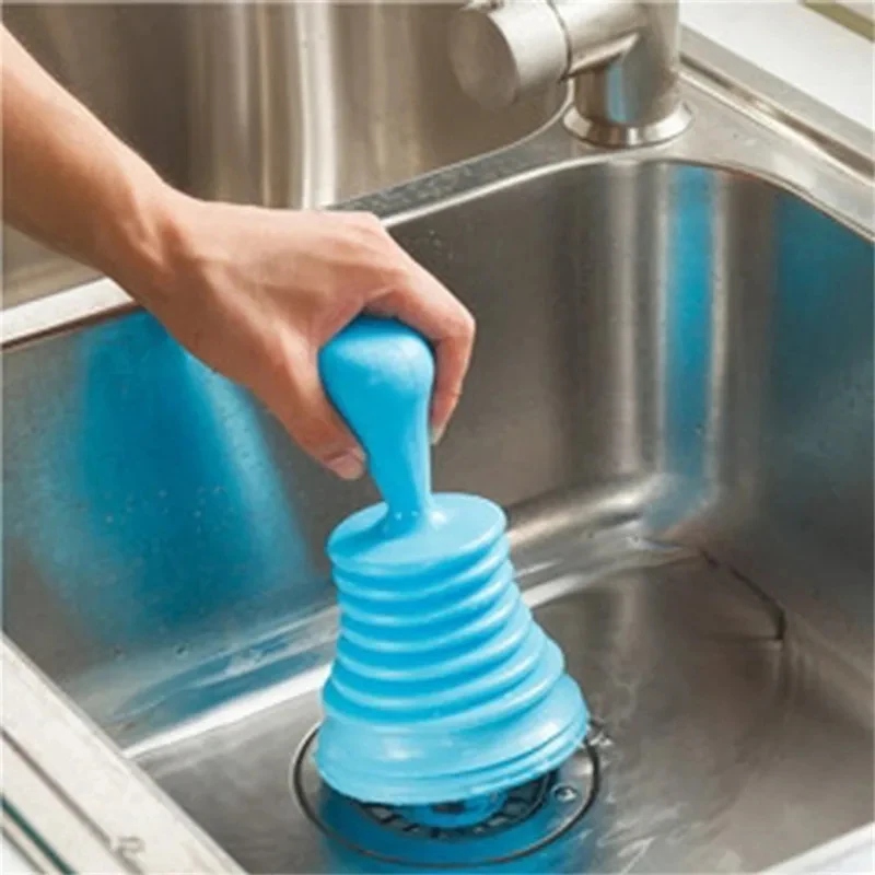 1pc Pipe Dredging Suction Cup Toilet Plunger Cleaning Press Sink Drain  Tool Pipe Strong Tools Accessories
