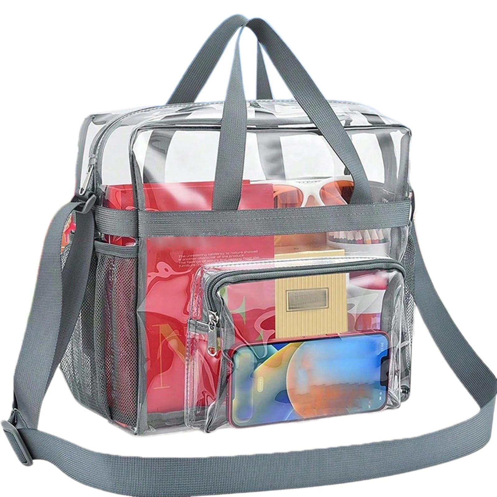 Transparent PVC Storage Bag for Toiletries Portable Waterproof Female Wash Bag for Business Travel Trips