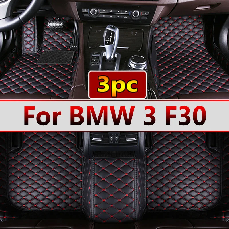 Car Floor Mats For BMW 3 F30 325i 330i 320i 318i Five Doors 2013 2014 15 16 17 18 19 Foot Pads Carpet Cover Interior Accessories