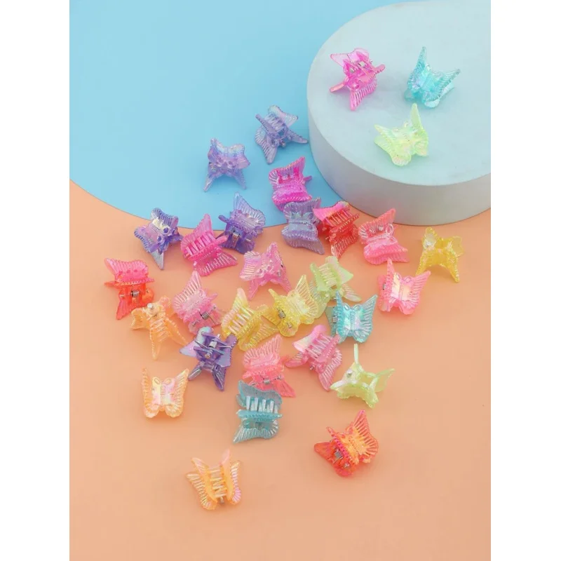 30pcs Cute Butterfly Decor Hair Clips for Toddler Girls, Sweet Value Pack for Everyday Styles