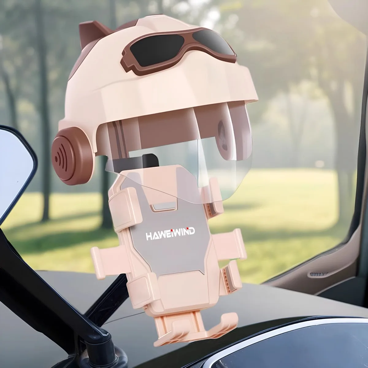 

Waterproof Sunshade Riding Motorcycle Mobile Phone Holder Cartoon 360 Degree Rotate Electric Bicycle Navigation Phone Holder