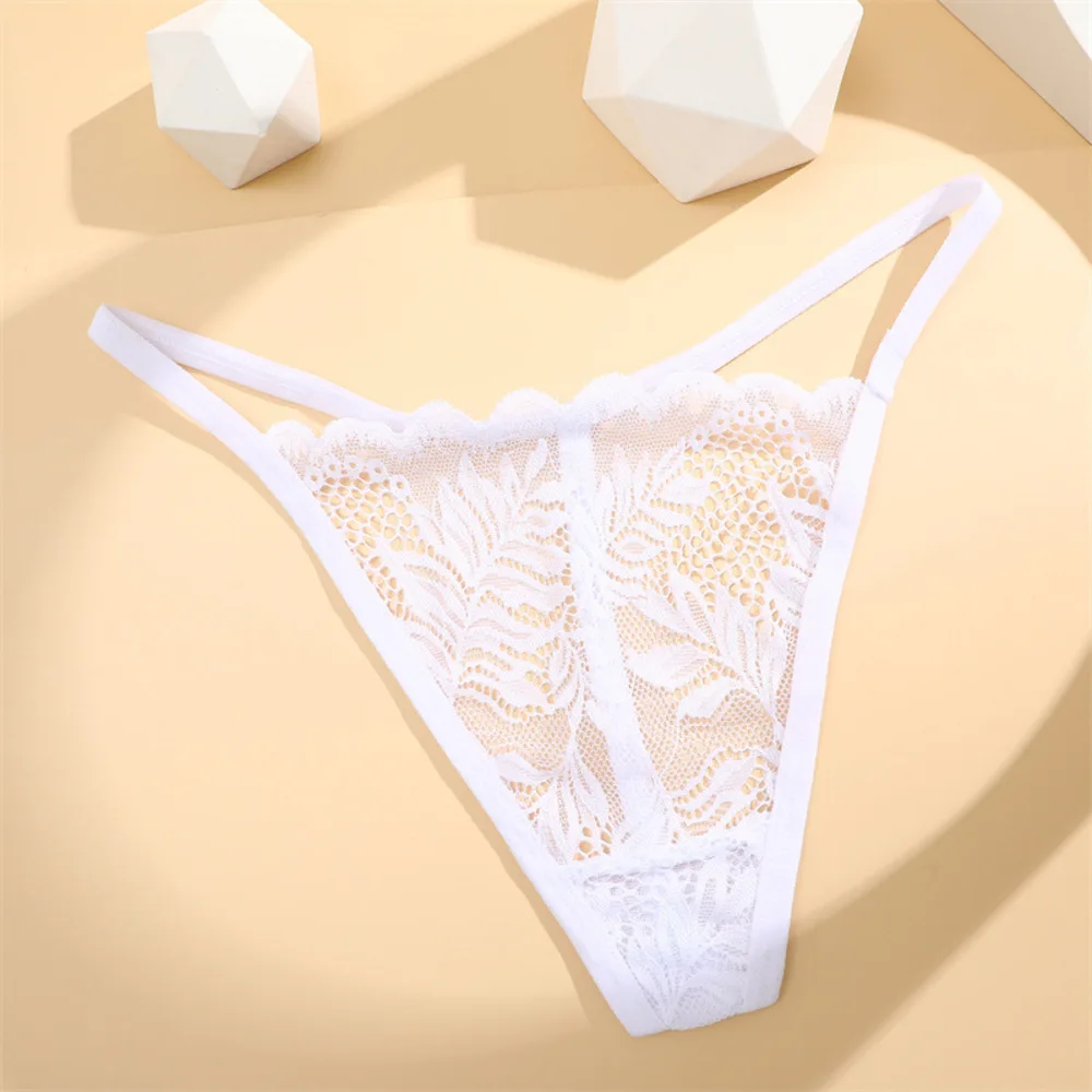 Elastic and breathable lace thong for women triangle underwear designed for all-season comfort and everyday wear