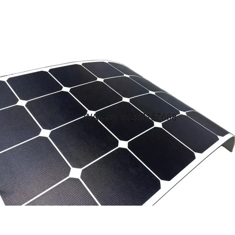 Wmwmnu for SunPower 100W 33V Flexible Solar Panel Portable Walkable Design Fast Charging for Marine Car Camping RV Outdoor