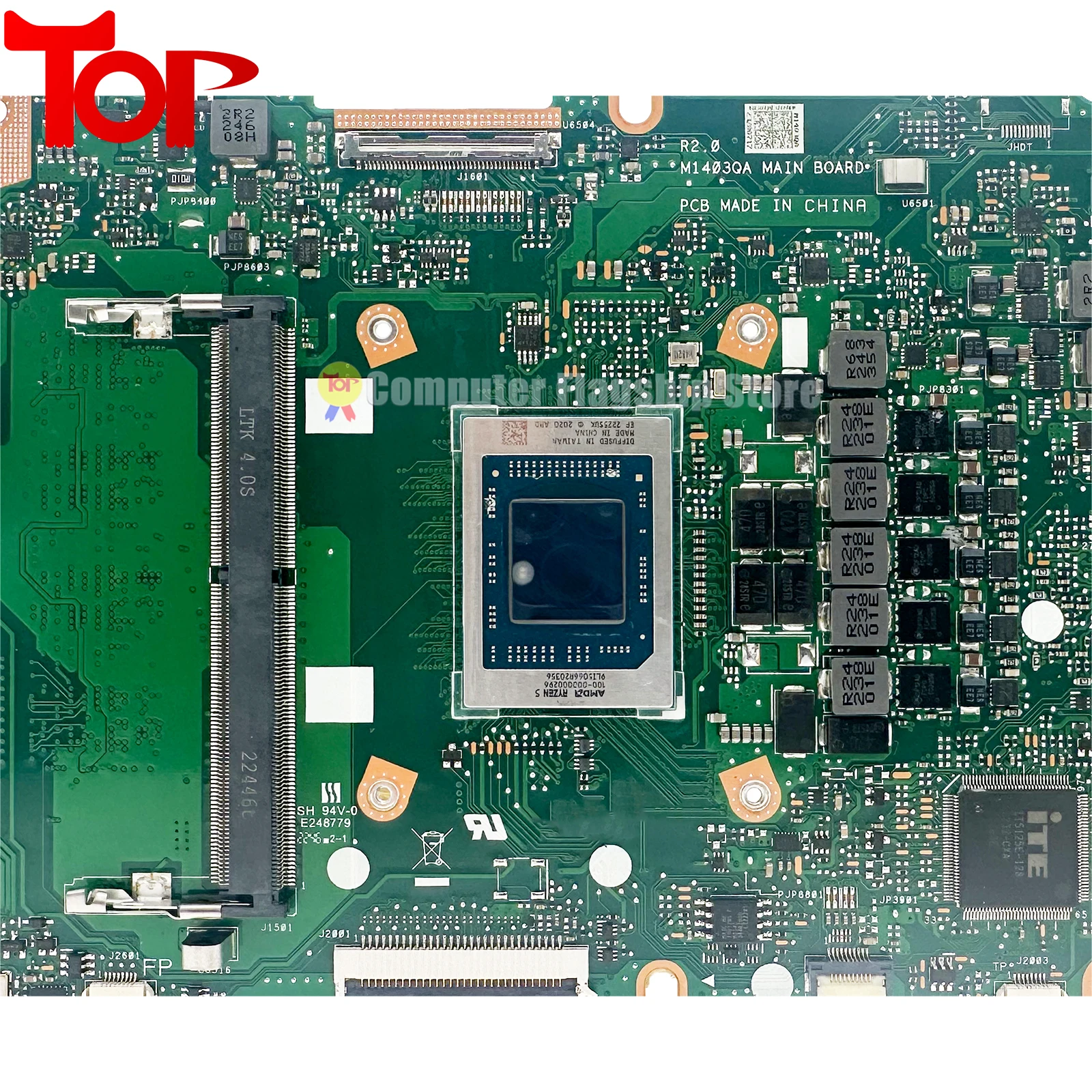 Imagem -05 - Placa-mãe M1403qa para Asus M1503qa M1603qa M1502qa M1702qa M1703qa M1402ia M1502ia M1503ia M1603ia Placa-mãe para Laptop