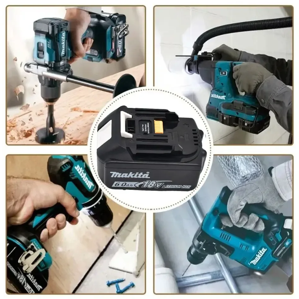 Makita 18V battery with Type-C port 65W input/output large capacity electric tool battery universal BL1860 BL1850 BL1840 BL1830