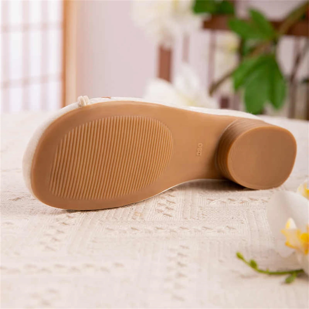 Chinese Style Retro Old Beijing Cloth Shoes Women's Spring Embroidered Butterfly Zen Cheongsam Hanfu Square-heeled Single Shoes