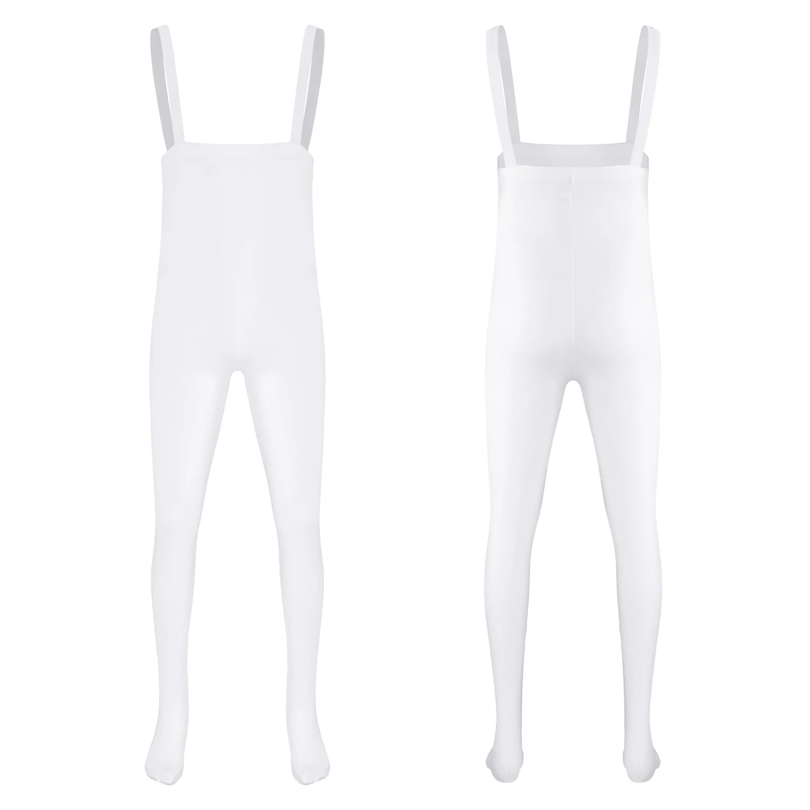 

Mens Ballet Bodycon Dance Practice Costume Jumpsuit Stretchy Sling Bodysuit Footed Tights Leotard Extra High Waist Pantyhose