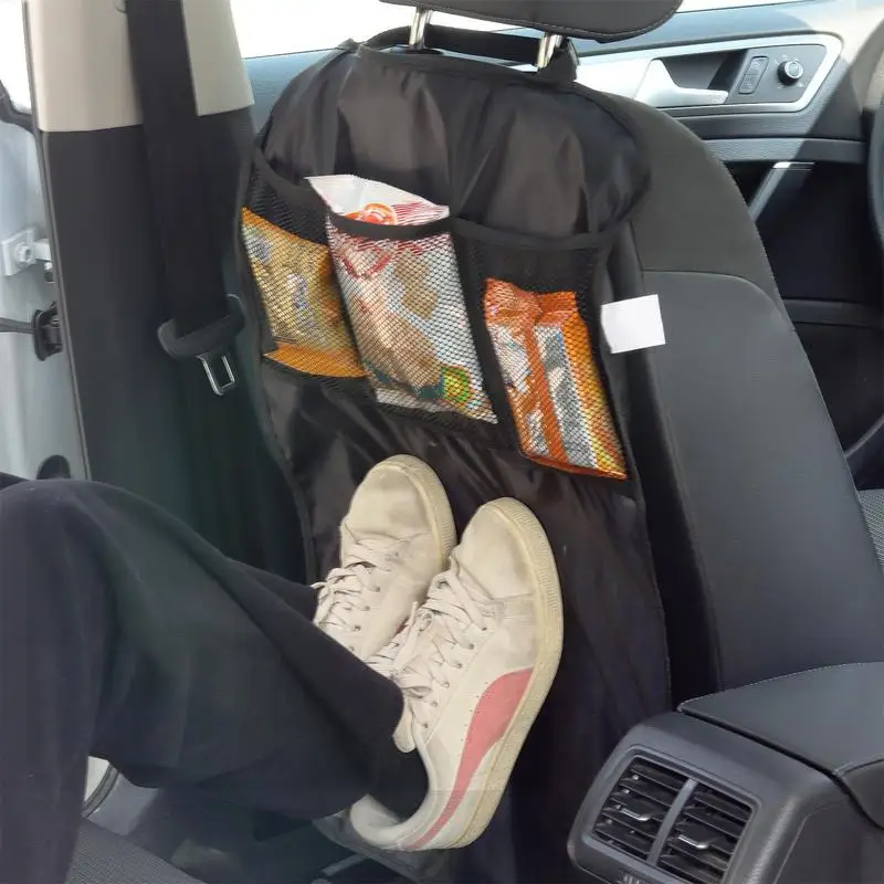 

Пылезащитные водонепроницаемые противоударные коврики, защита заднего сиденья от грязи, царапин, чехол на заднее сиденье автомобиля с карманом для хранения для детей