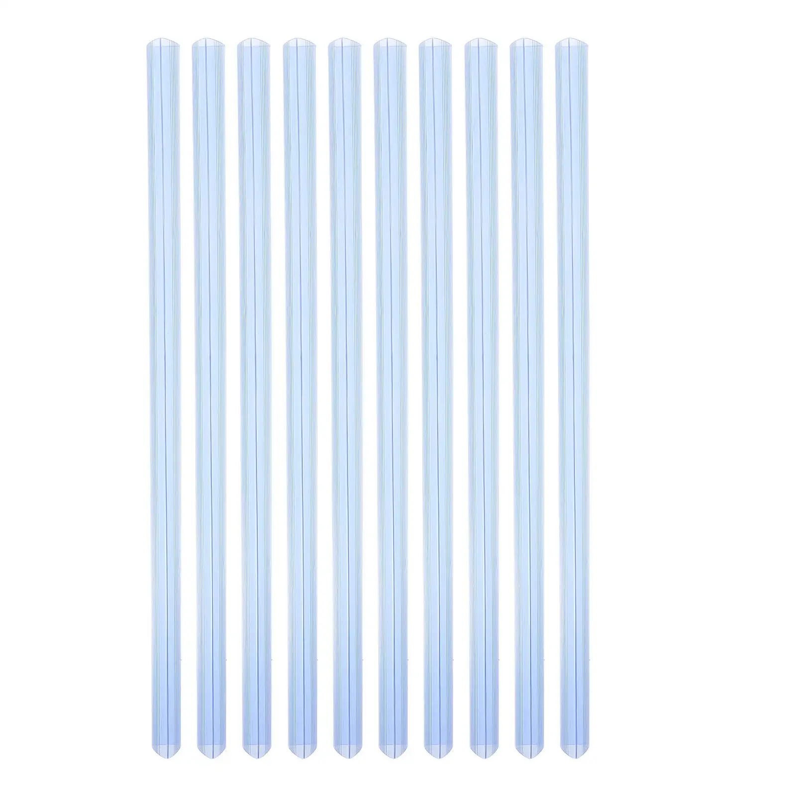 10 Pcs A4 Transparent Blue Pull Rod Clips Folder Binder Large Capacity ABS Sliding Bar Document Storage Display Binding