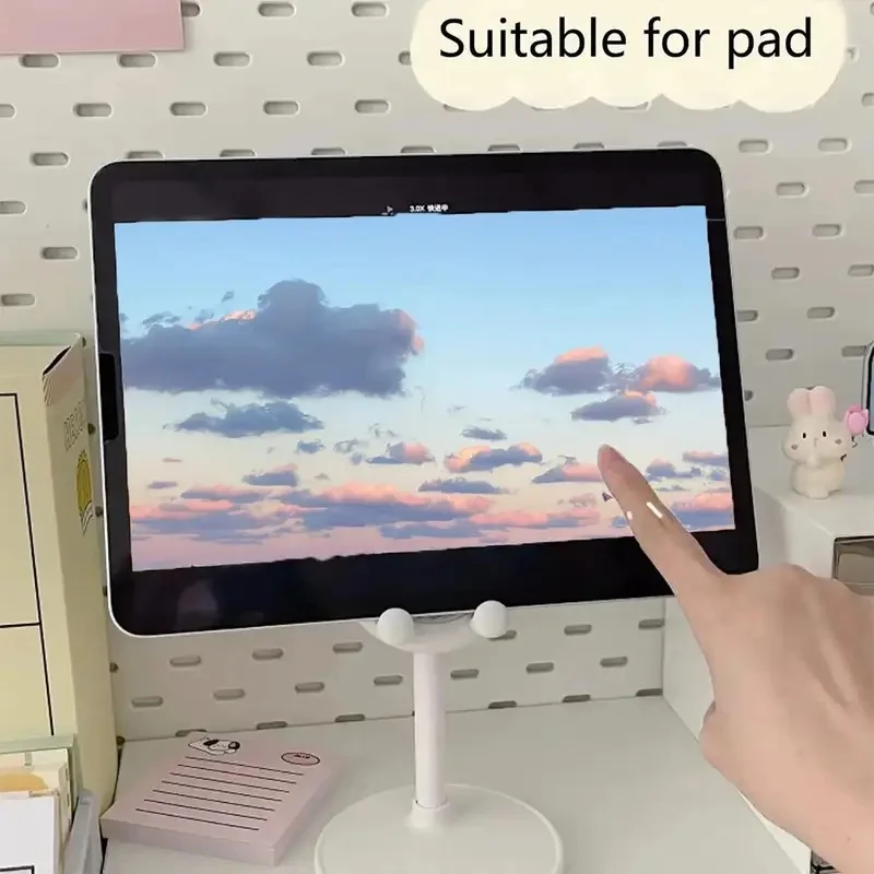 1/2/3/4Pcs Cute Rabbit Desktop Phone Stand Adjustable Liftable Lazy Bracket For Selfie Video Watching view 4
