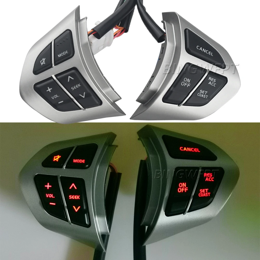 Przełączniki wielofunkcyjne Przyciski sterowania Bluetooth Przyciski sterowania tempomatem na kierownicy Do Suzuki Grand Vitara 2007-2013