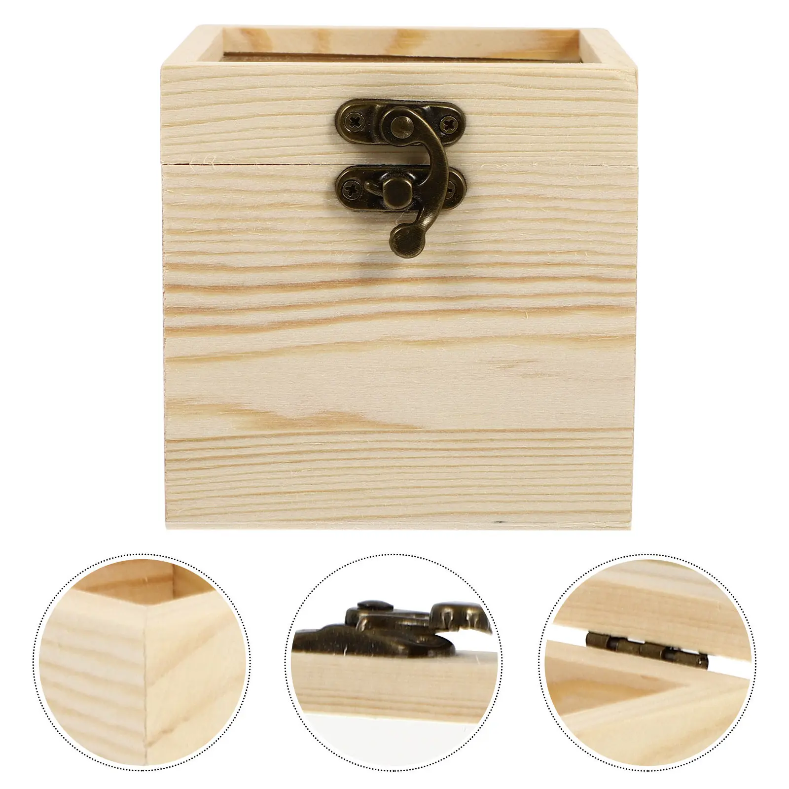 

1 шт. Минималистичная деревянная подарочная коробка со съемной стеклянной крышкой для демонстрации и хранения вечных цветов, а также для элегантной подарочной упаковки