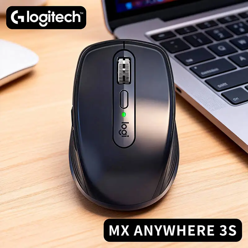 

Компактная мышь Logitech MX Anywhere 3S, эргономичный дизайн, перезаряжаемая, с быстрым прокруткой для портативных ПК Mac