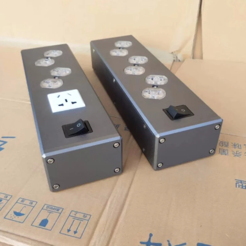 High end all aluminum alloy plug-in speaker HIFI chassis, US aluminum box, DIY power socket chassis