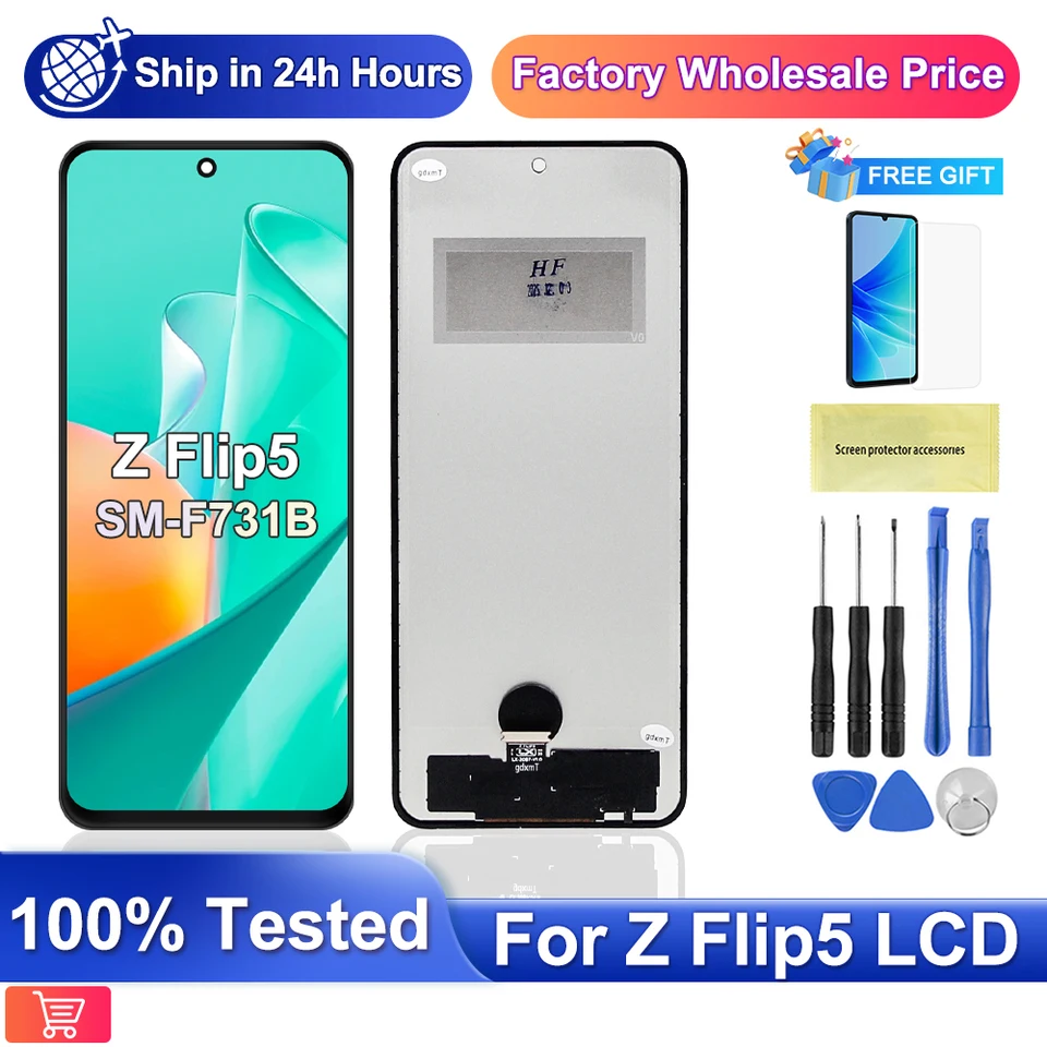 NEW TFT For Samsung Z Flip 5 LCD Display Touch Screen Assembly