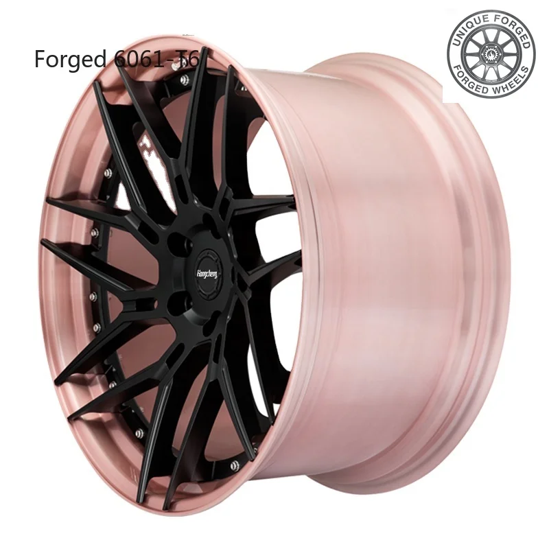 

New model of 26Factory Direct Sales Forged 2 Piece 17-28 Inch Passenger Car Wheels 5x112 5x120 Aluminium Alloy Rims