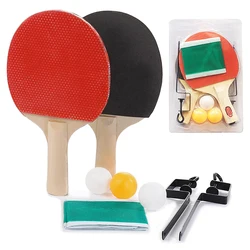 Ping Pong Post Net Rack Ping Pong Paddle racchette da Tennis Set Ping Pong Training extension Net Rack Paddle pipistrelli racchetta