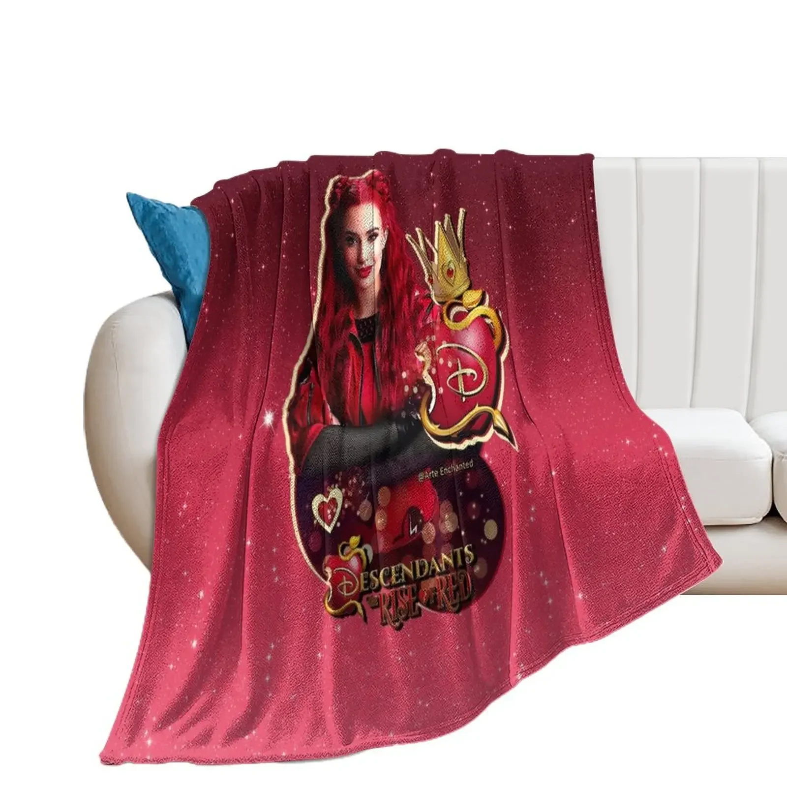 

Descendants 4 The Rise Of Red - Kylie Cantrall Throw Blanket decorative christmas decoration Luxury Brand Blankets