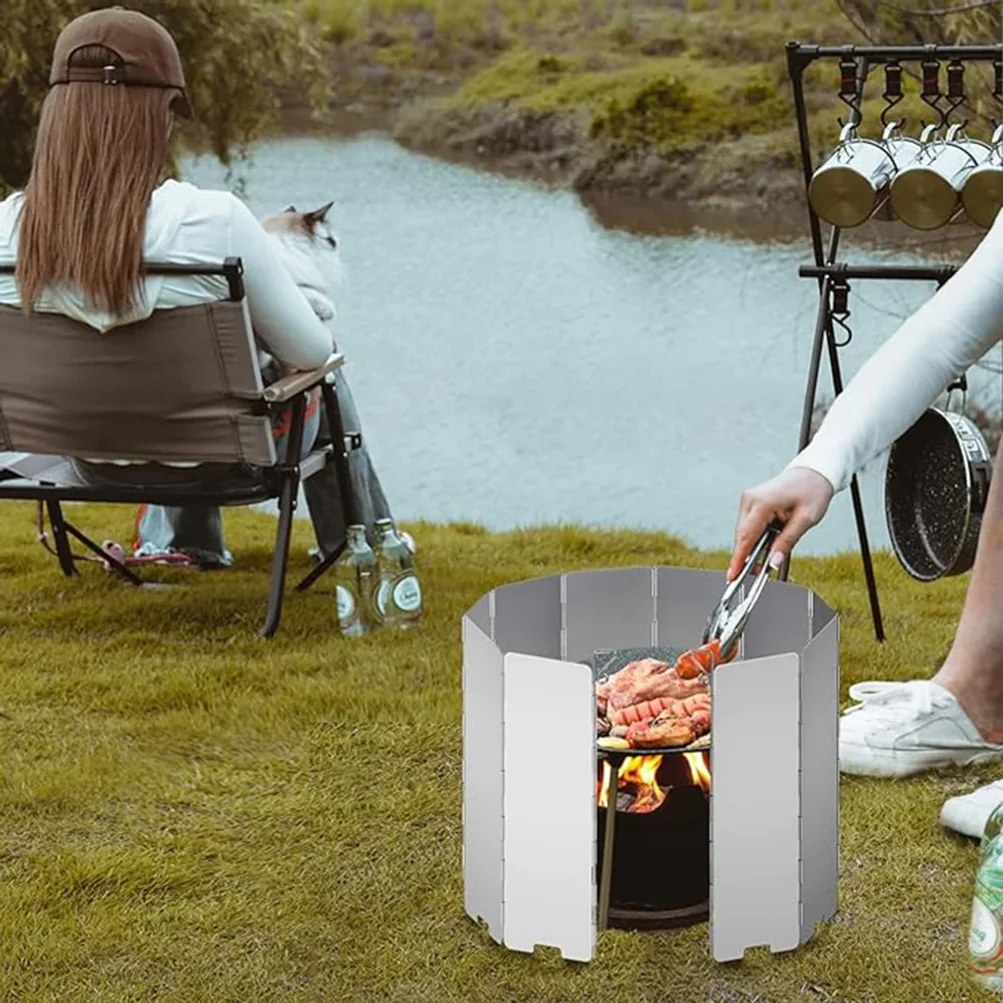 軽量折りたたみ式キャンプストーブ用風防 - 8/9/10/1 - Camping Cooking Fuel のレビューと価格