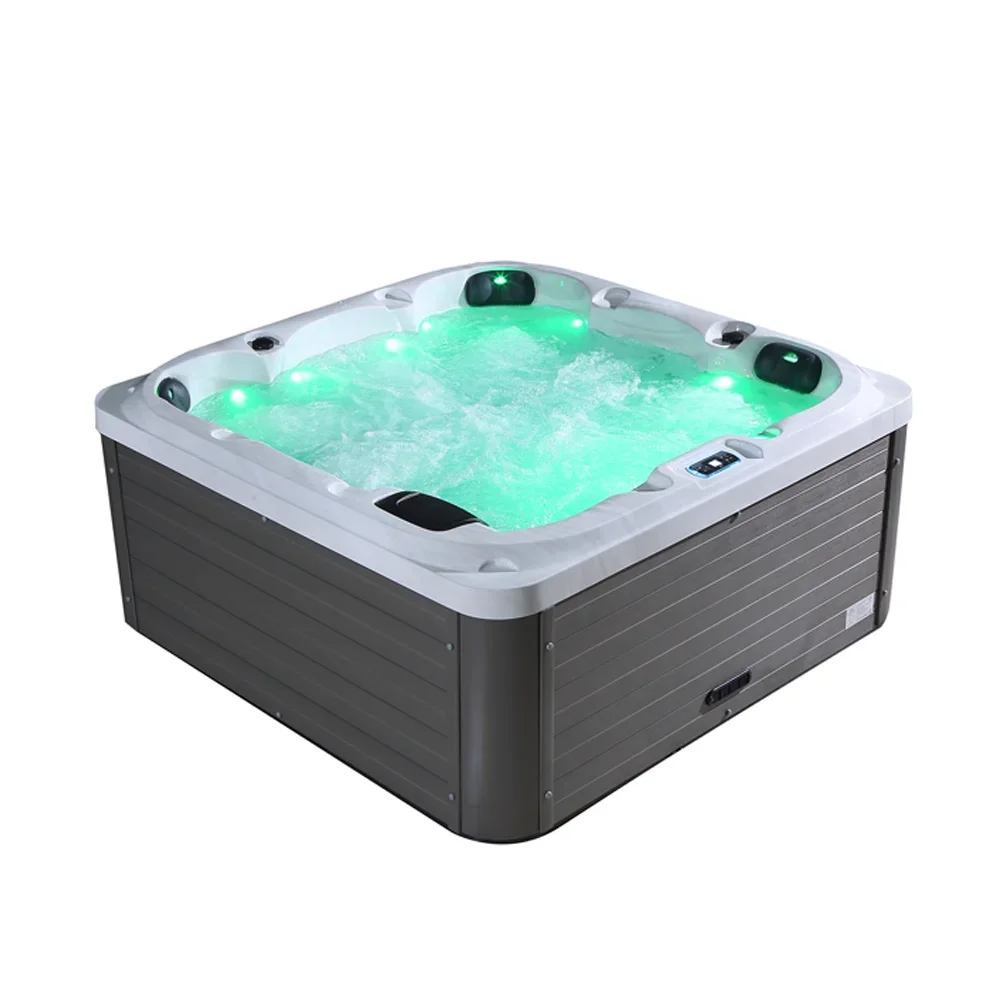 Outdoor whirlpools lounger spa hot tub plug and play spa tub outdoor freestanding bathtub