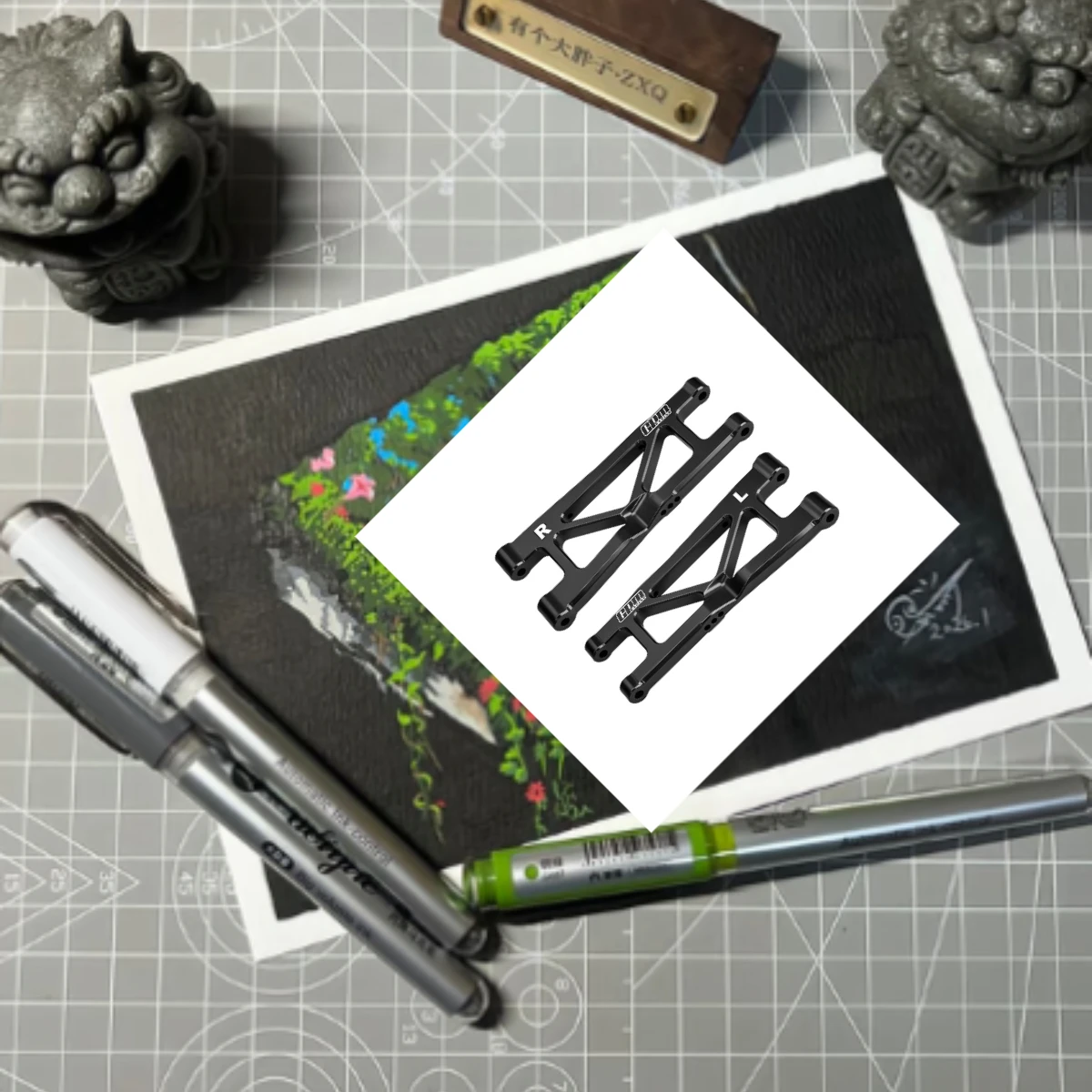 

GPM 7075 Alloy Rear Lower Suspension Arms For ARRMA 1/16 Mini Kraton 3S ARA-2675 ARA2508S