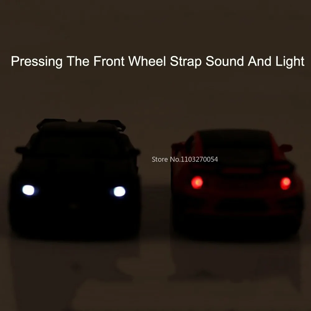 1/32 Camaroของเล่นDiecastรถยางยางจําลองภายในดึงกลับเสียงแสงของเล่นตกแต่งเด็กของขวัญ