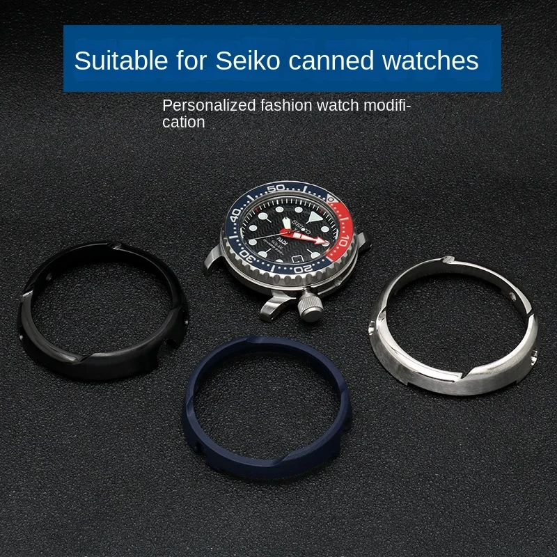 PROTECTOR SHROUD Stainless Steel Watch Case For Seiko SNE497 SNE498/499 SNE518 SNE533 SNE535/537 Series Cover Outer Shell Beze