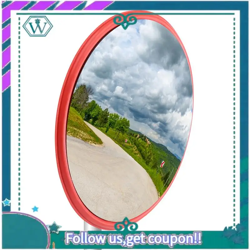 

AA92-30Cm Wide Angle Security Road Mirror Curved For Indoor Burglar Outdoor Safurance Roadway Safety Traffic Signal Convex Mirro
