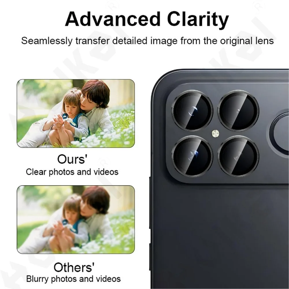 2 pezzi per Xiaomi Poco F8 Ultra Pro 4G 5G protezione per obiettivo fotocamera protezione schermo in vetro temperato antigraffio in metallo