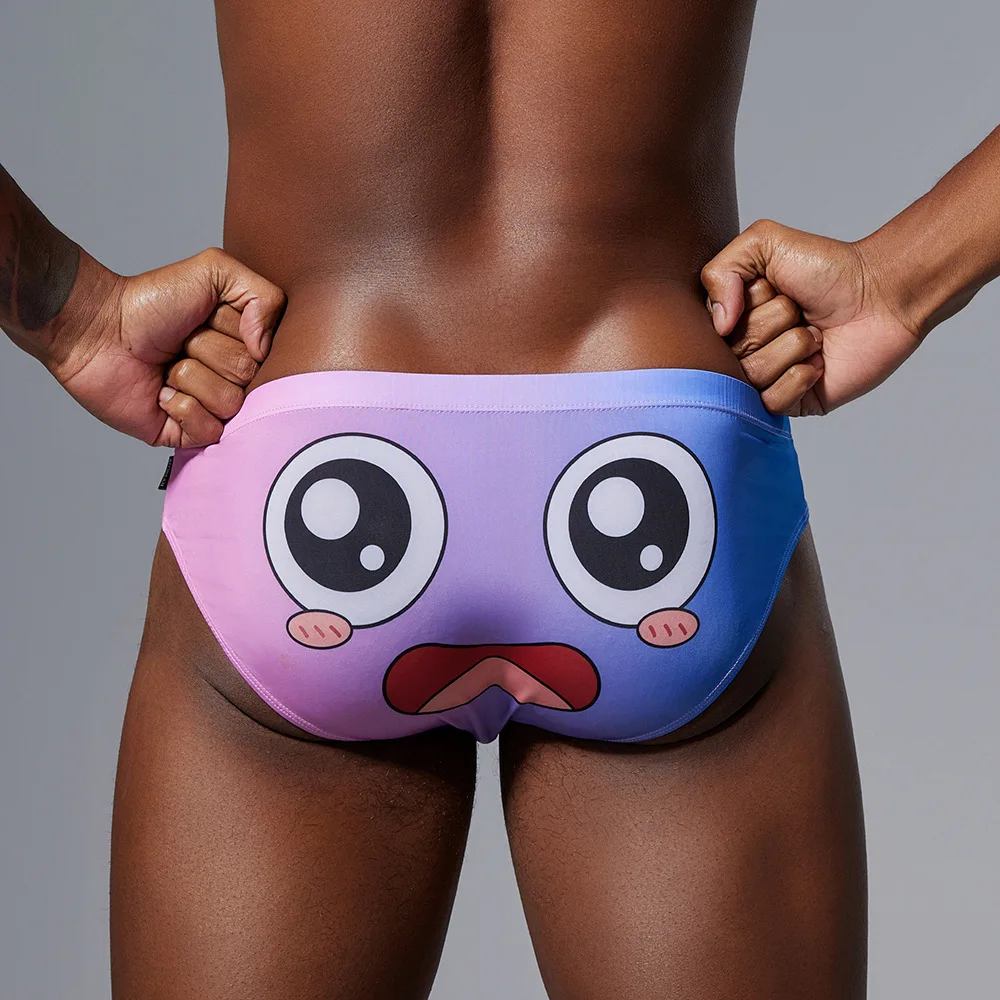 

Miosam мужские трусы-боксеры с низкой посадкой, дышащие, быстросохнущие, из полиэстера, модное сексуальное однотонное нижнее белье с героями мультфильмов для удобной посадки