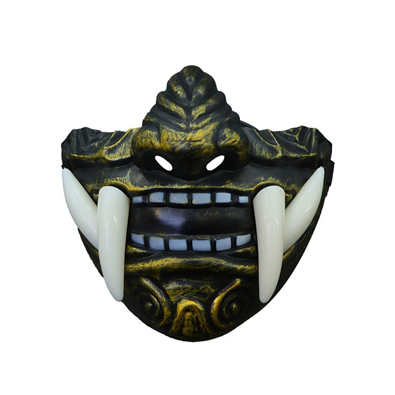 Offre spéciale japonais samouraï Oni démon masque Halloween démon samouraï Cosplay horreur Prajna tueur masques accessoires de déguisement de fête