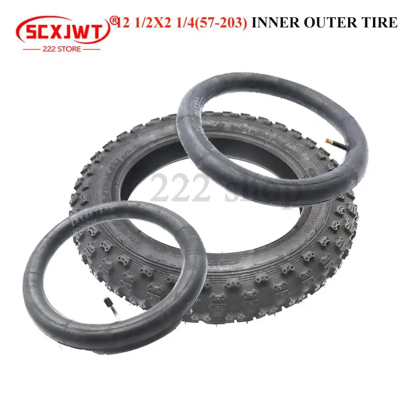 Good Quality 12 1/2x2 1/4 (57-203) Inner tube Outer Tyre 12 Inch Tire for Gas&Electric Scooters E-Bike Baby Carriage