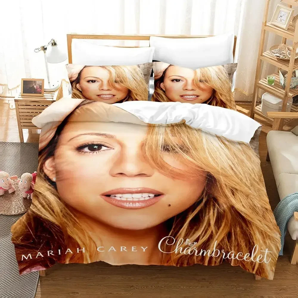 

3D Print Mariah Carey Bedding Set Duvet Cover Bed Set Quilt Cover Pillowcase Comforter king Queen Size Boys Adult Bedding Set