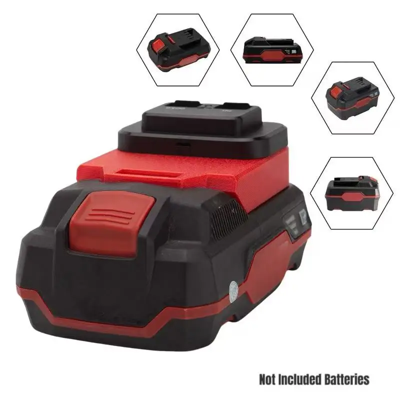 Power Source Adapter for Lidl Parkside X20V Team Li-Ion Battery w/USB PD/QC3.0 Fast Charger Adapter(No battery)